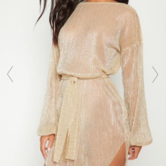 plt gold dress
